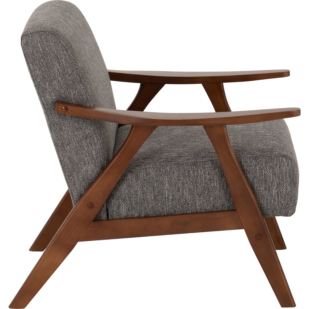 Seconique Kendra Grey Fabric Accent Chair Image 4