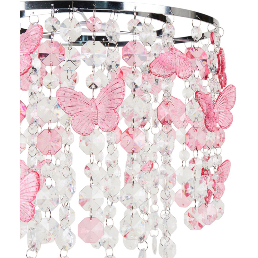 Butterfly Pendant Light Pink Image 4