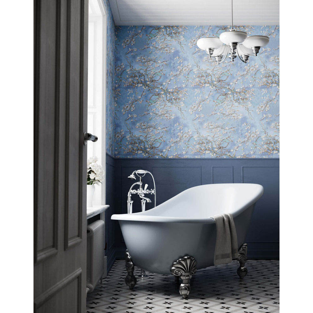 Bobbi Beck Eco Luxury Van Gogh Almond Blossom Blue Wallpaper Image 4