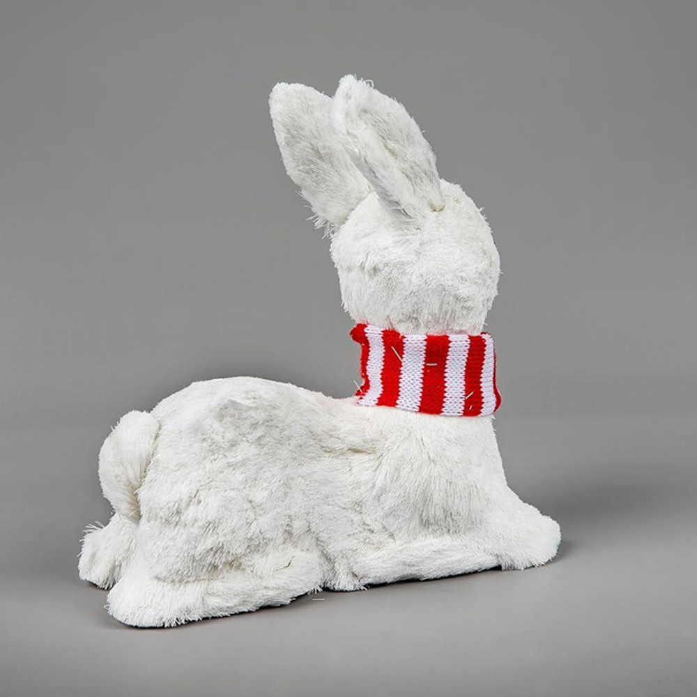 Shatchi Snow Lying Deer Figurine Image 3