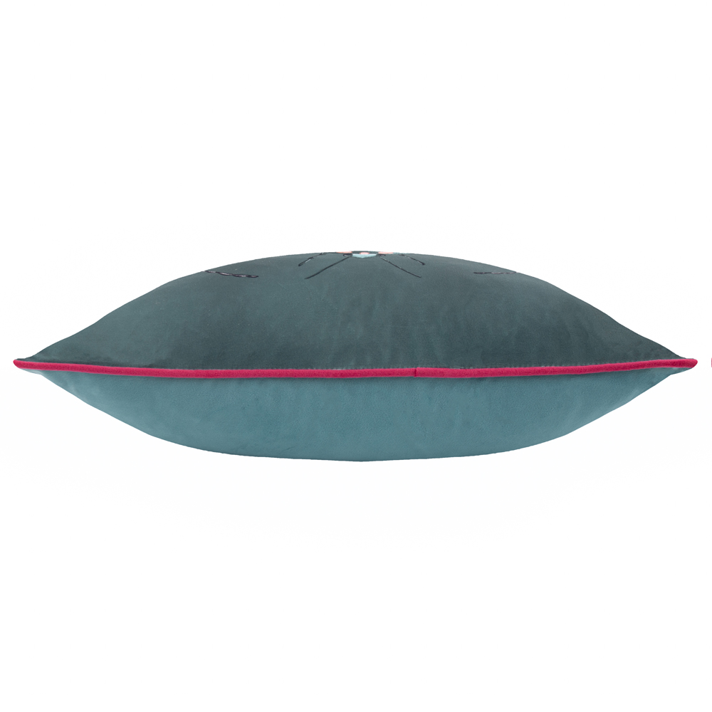 Furn Beetalis Emerald Velvet Piped Cushion 30 x 50cm Image 4