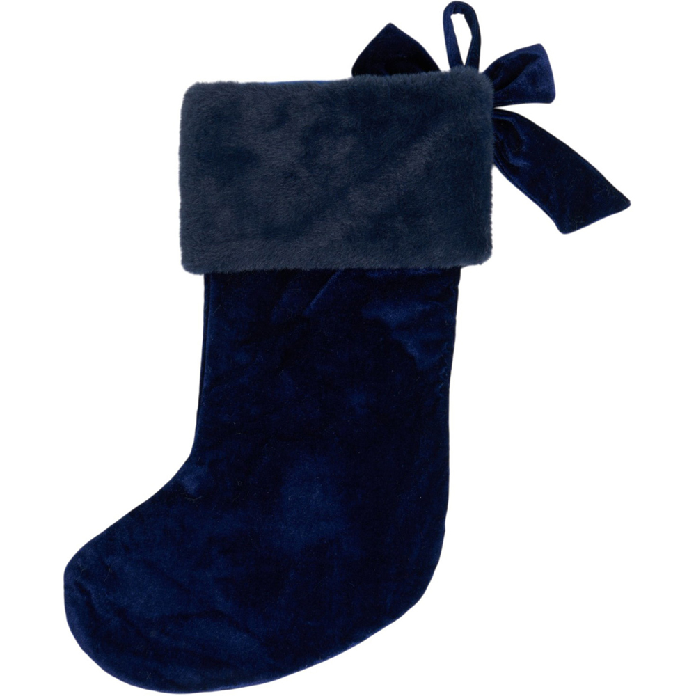 Merry Christmas Bow Ribbon Stocking Image 6