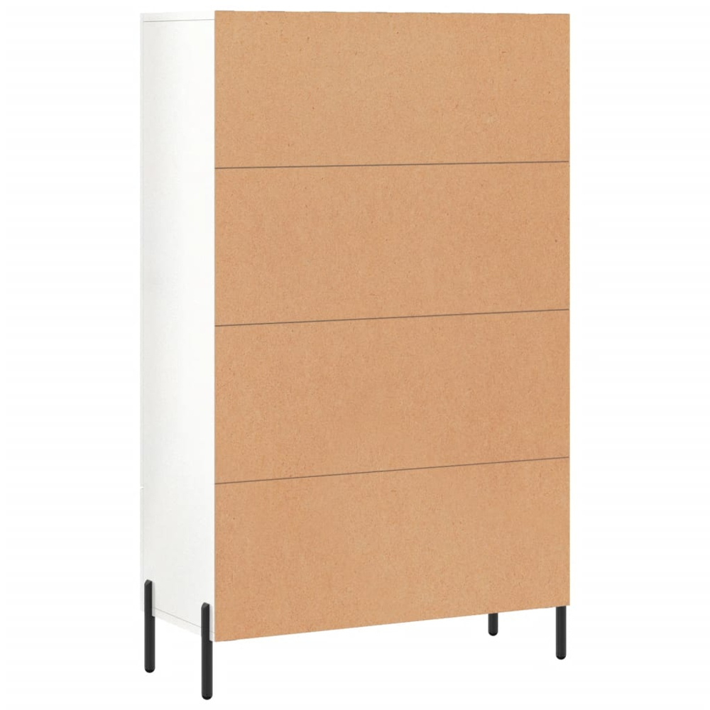 vidaXL 2 Door Single Drawer White Highboard Image 8