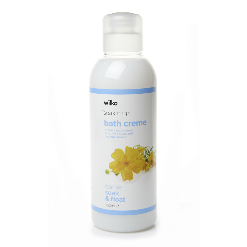 Wilko White Bath Creme 750ml Wilko