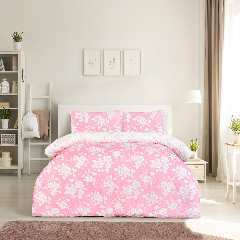 Smart Living Double Floral Toile Duvet Set Image 8