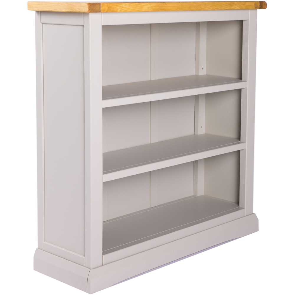 Loreo 3 Shelf Light Grey Bookcase Image 3
