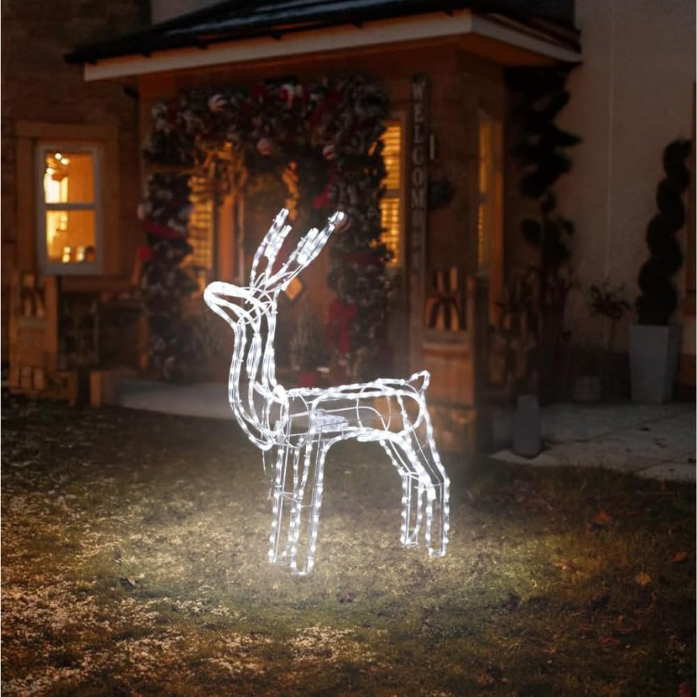 Marco Paul Cool White LED Standing Reindeer Rope Light Image 3