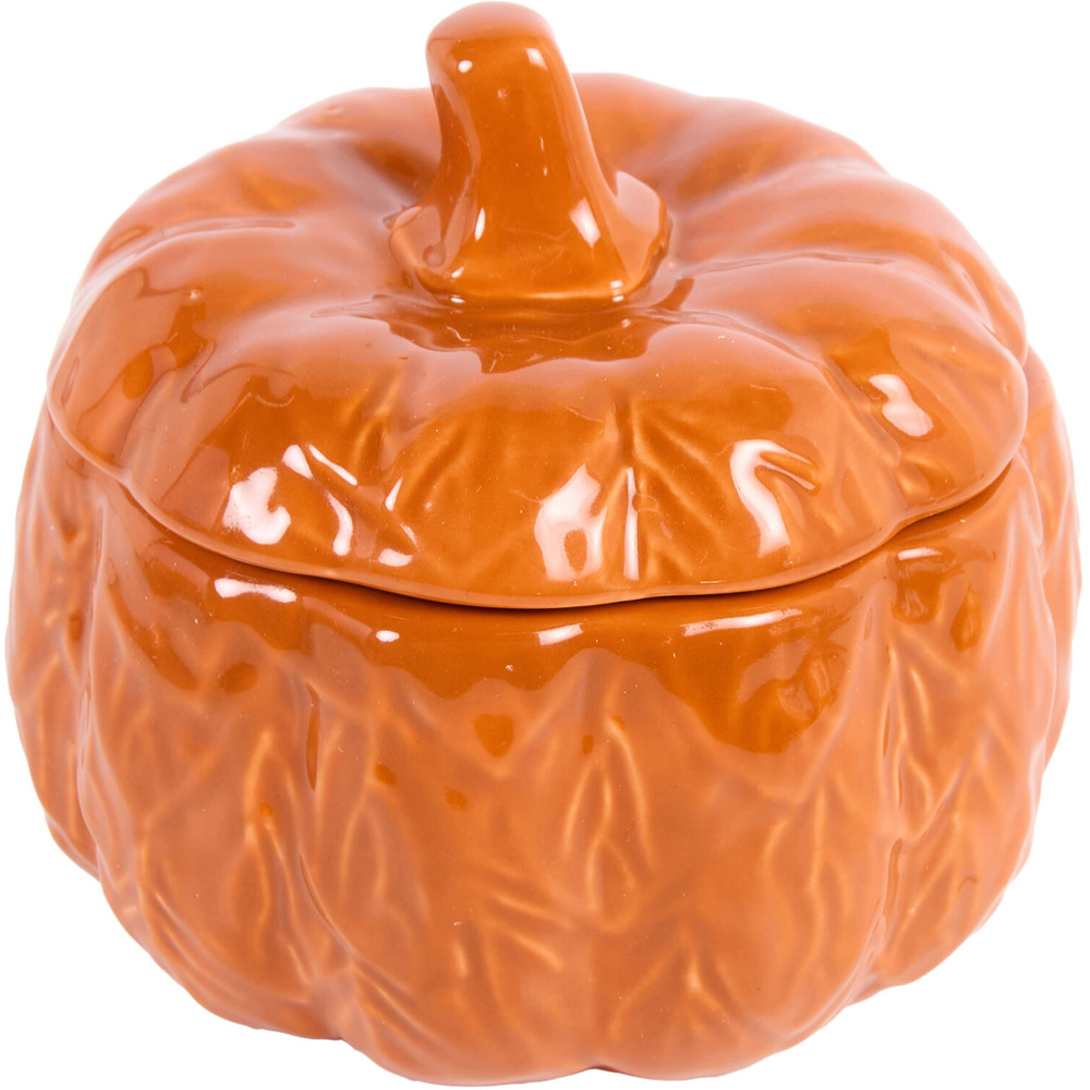 Large Ceramic Pumpkin Shaped Candle Image 6