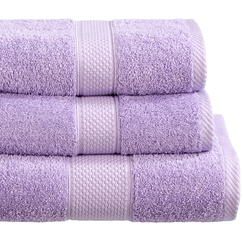 Imperial Ringspun Combed Cotton Lilac Extra Large Jumbo Turkish Bath Sheet Image 2