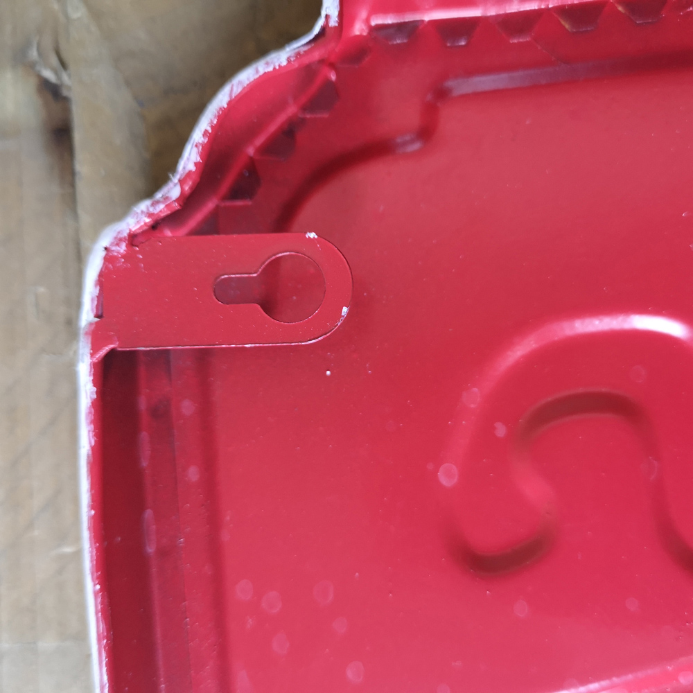 Samuel Alexander Festive Metal Santa Stop Here Sign Board 71cm Image 3