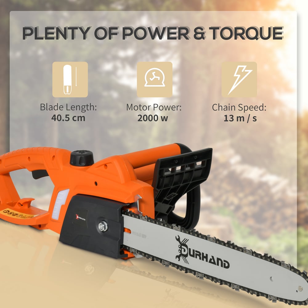 DURHAND 2000W Orange Electric Chainsaw Image 7