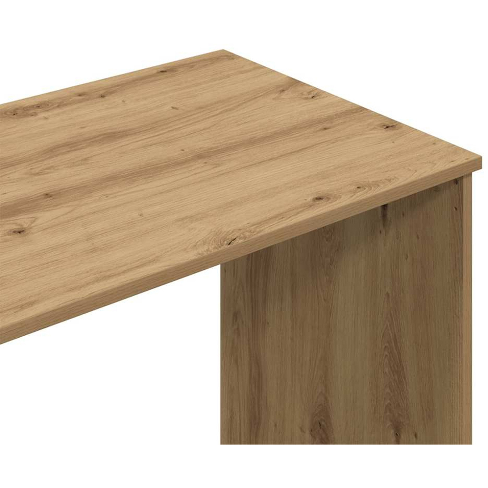 vidaXL 3 Drawer Single Shelf Computer Desk Artisan Oak Image 9