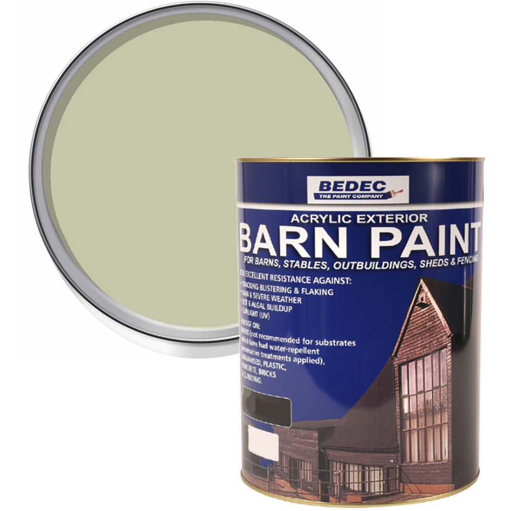 Bedec French Grey Semi Gloss Barn Paint 5L Image 1