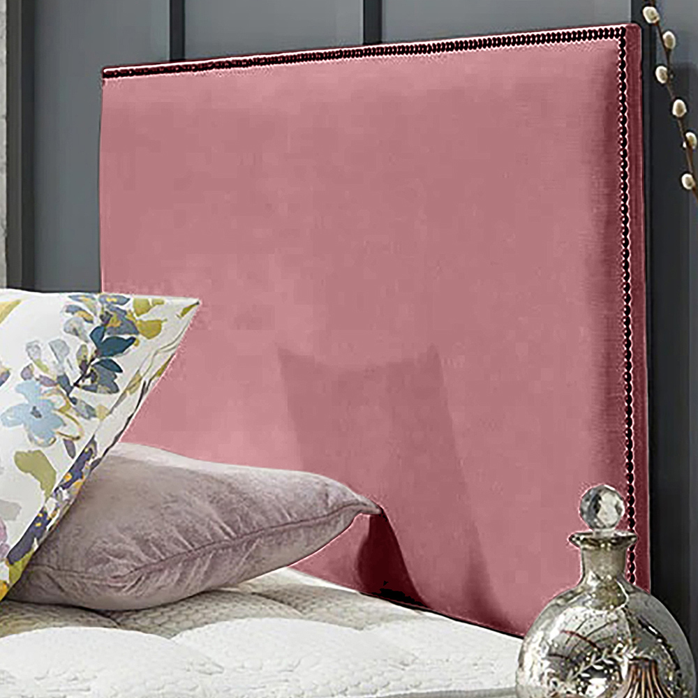 Eleganza Home Riely Single Pink Naples Strutted Headboard Image 1
