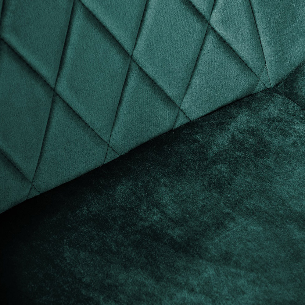 Furniturebox Copeland Cesano Marble Effect 4 Seater Dining Set White Green and Chrome Image 7