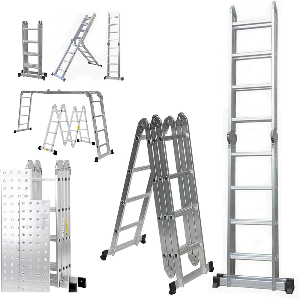 Samuel Alexander Aluminium Multi-Position Foldable Work Platform Ladder 4.6m Image 4