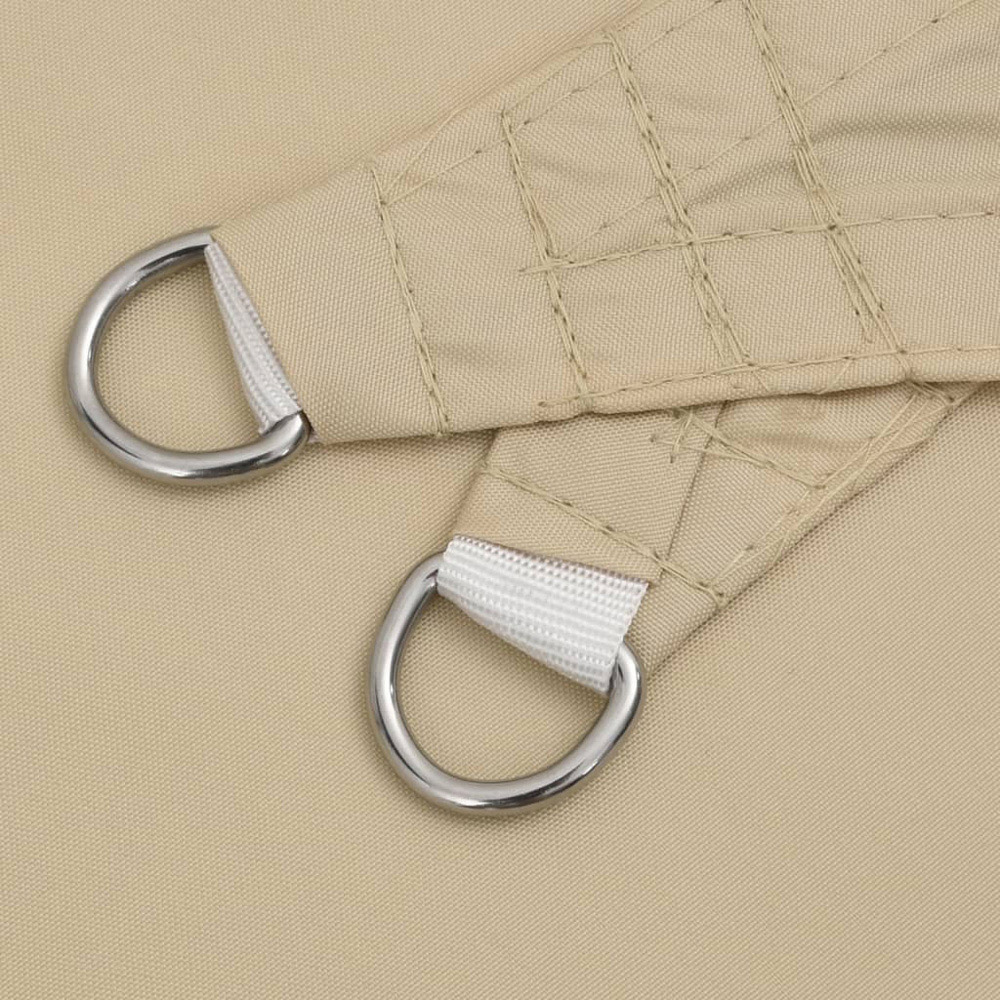 vidaXL Beige Triangular Sun Shade Sail 2 x 2 x 2m Image 4