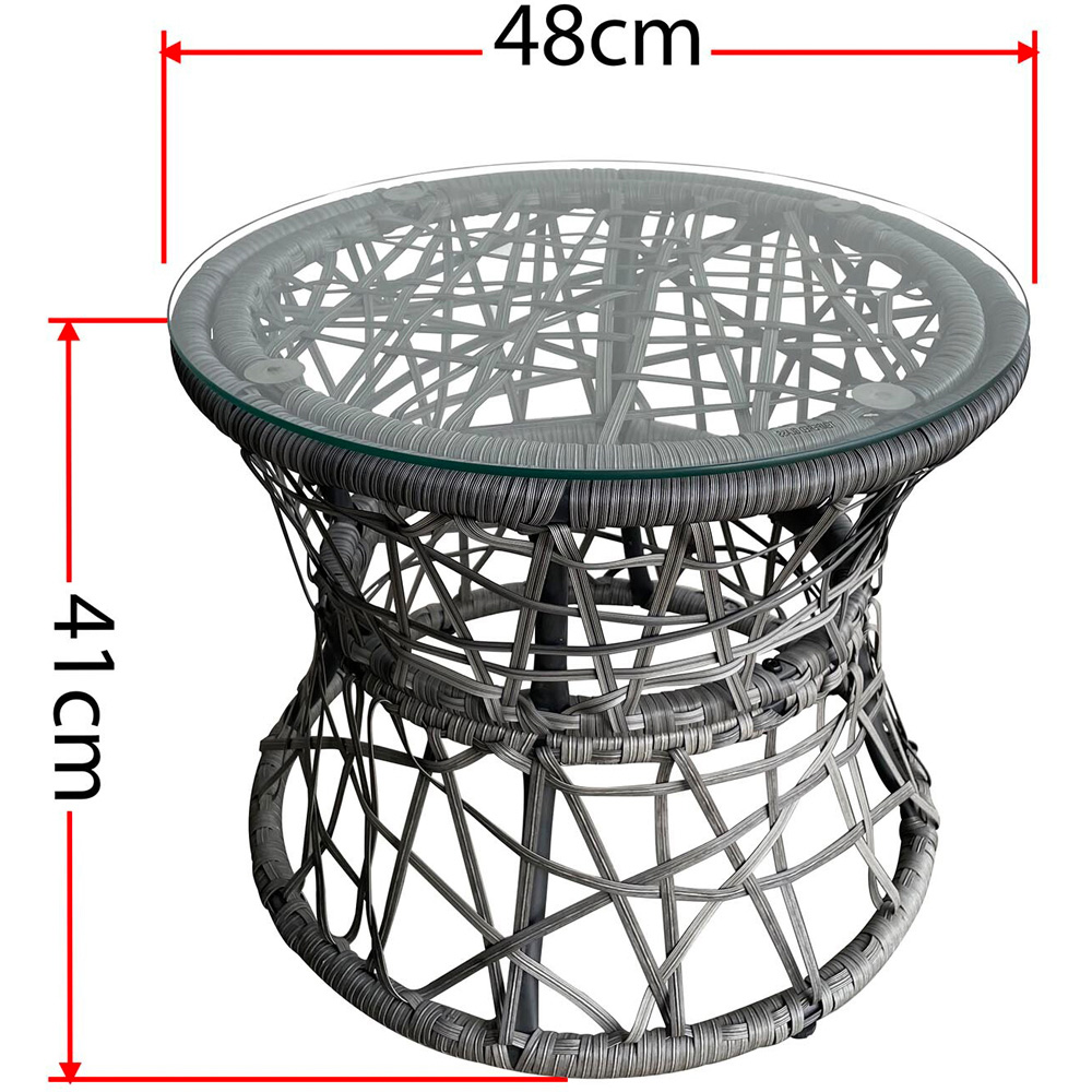 Miami Swivel Chair Set - Grey Image 9