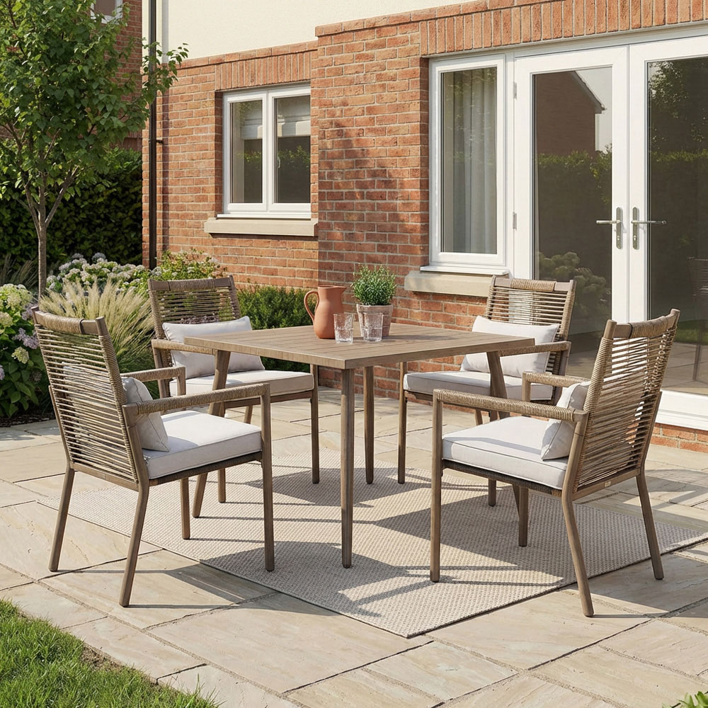 5 Piece Arabella Dining Set - Brown Image 9