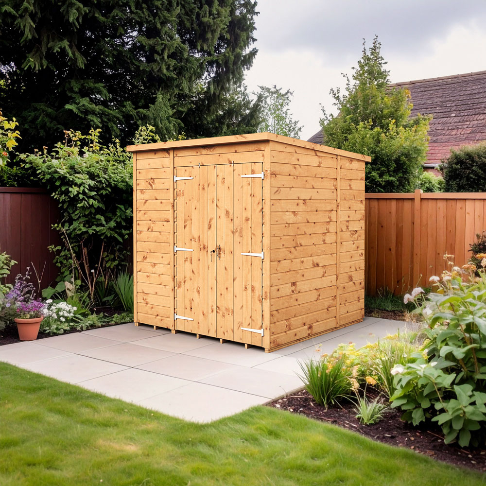 Empire Sheds 6 x 6ft Double Door Tongue and Groove Pent Garden Shed Image 2
