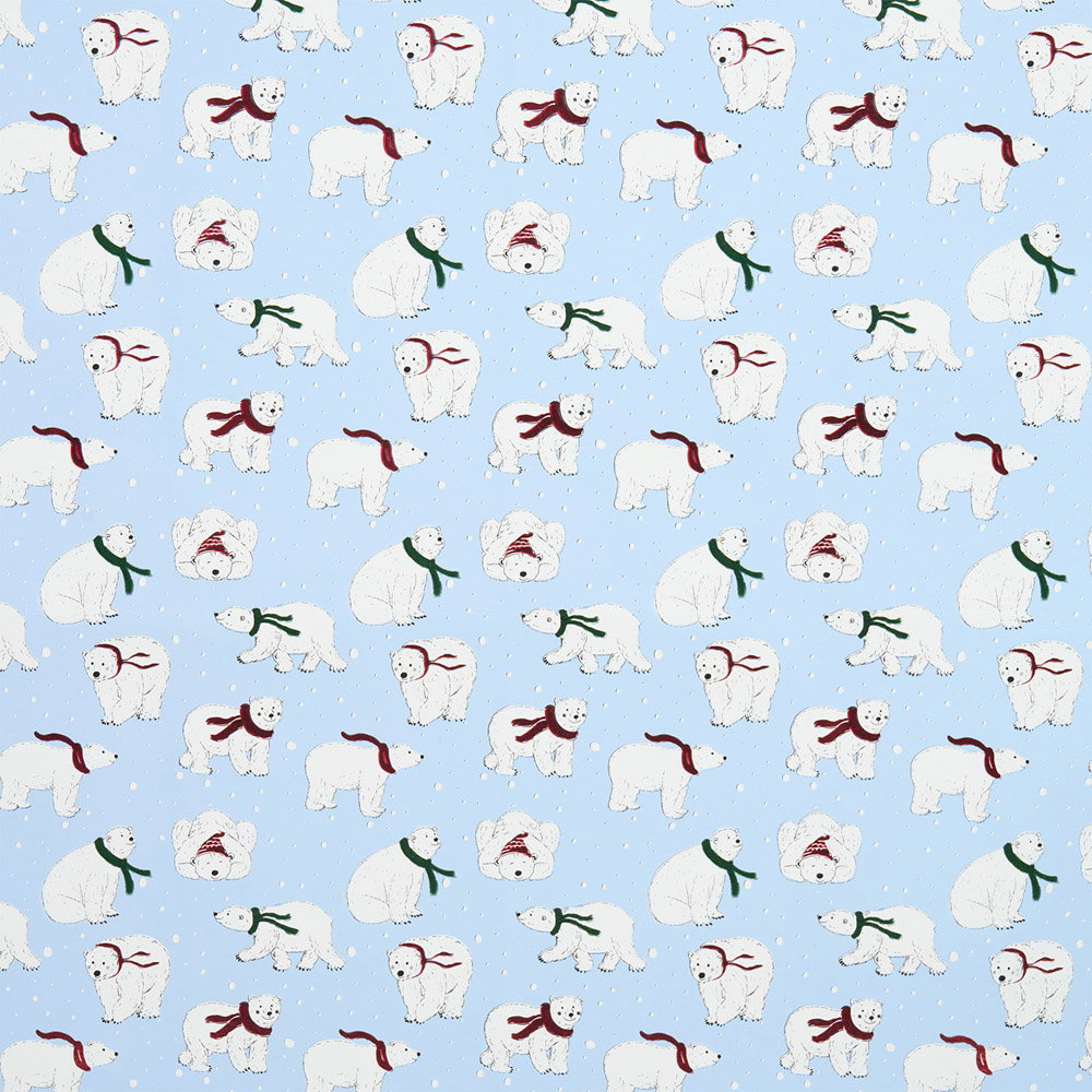 Polar Bear Gift Wrapping Paper Image 3