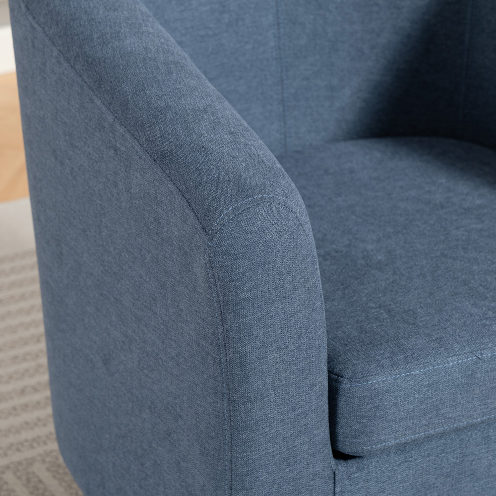 Artemis Home Beulah Light Denim Fabric Accent Chair Image 2
