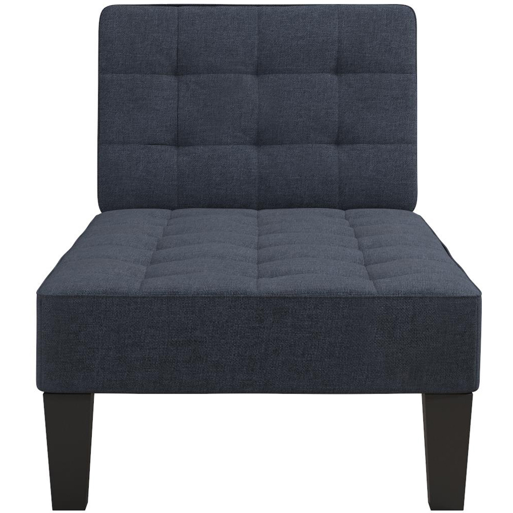 Dorel Adalynn Blue Linen Chaise Lounger Image 3