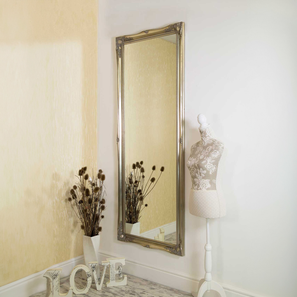 Hamilton Vintage Silver Antique Design Full Length Mirror 198 x 76cm Image 5