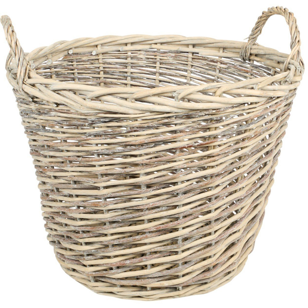 Set of 3 Willow Baskets Natural Image 5