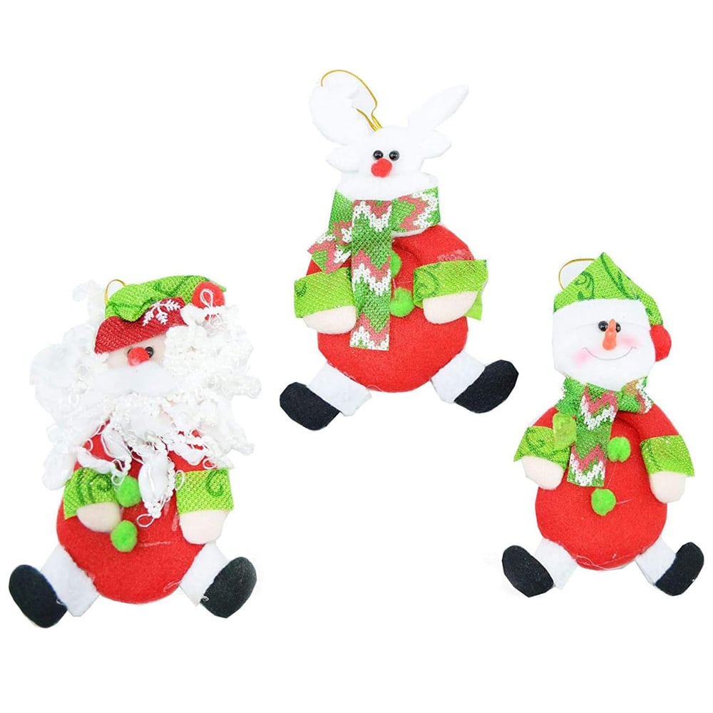 Shatchi Teddy Handmade Novelty Ornament 3 Pack Image 1