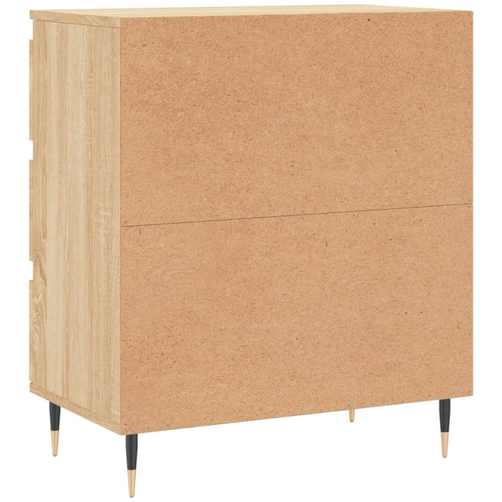 vidaXL 3 Drawer Sonoma Oak Sideboard Image 8