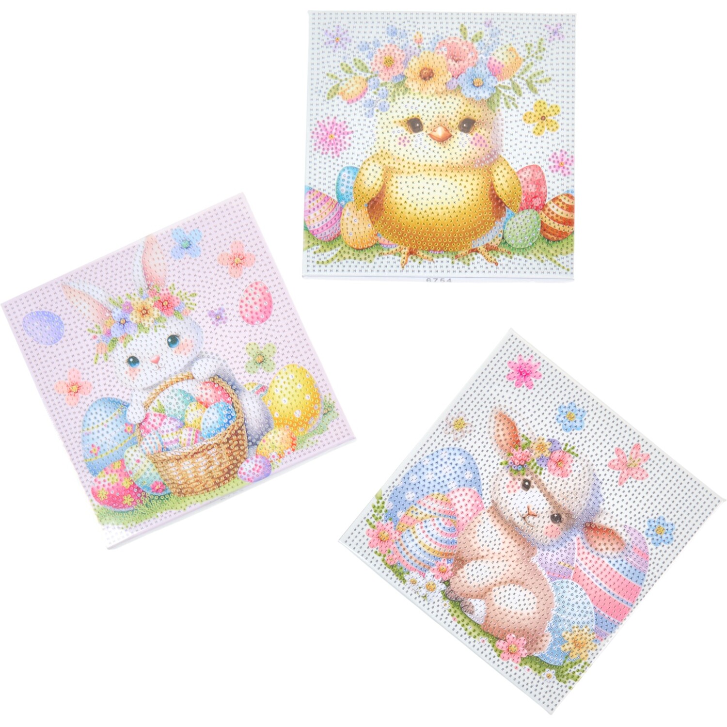 Pack of 3 Easter Crystal Canvases Image 4