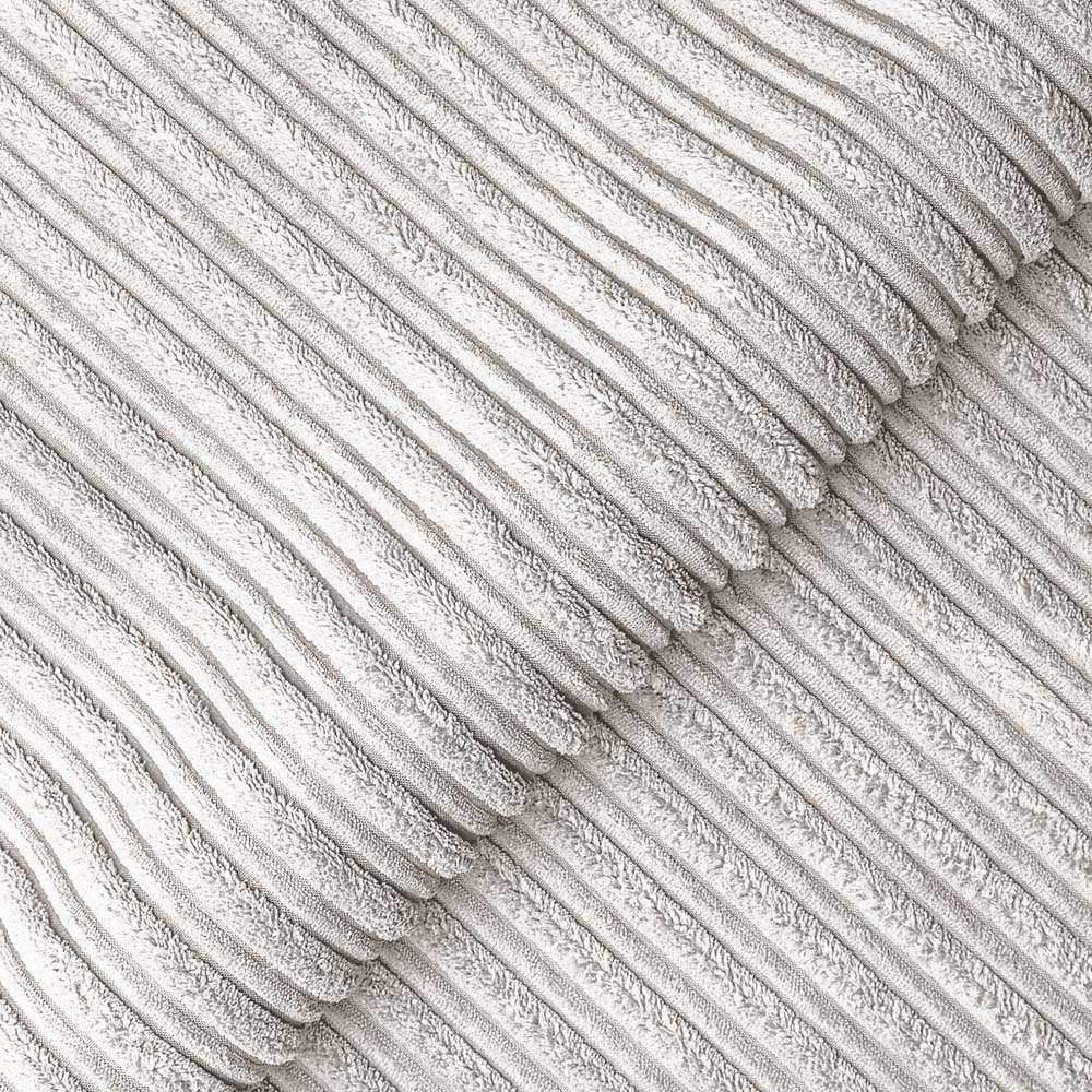 Luxor Single Seater Silver Jumbo Cord Armchair Image 5