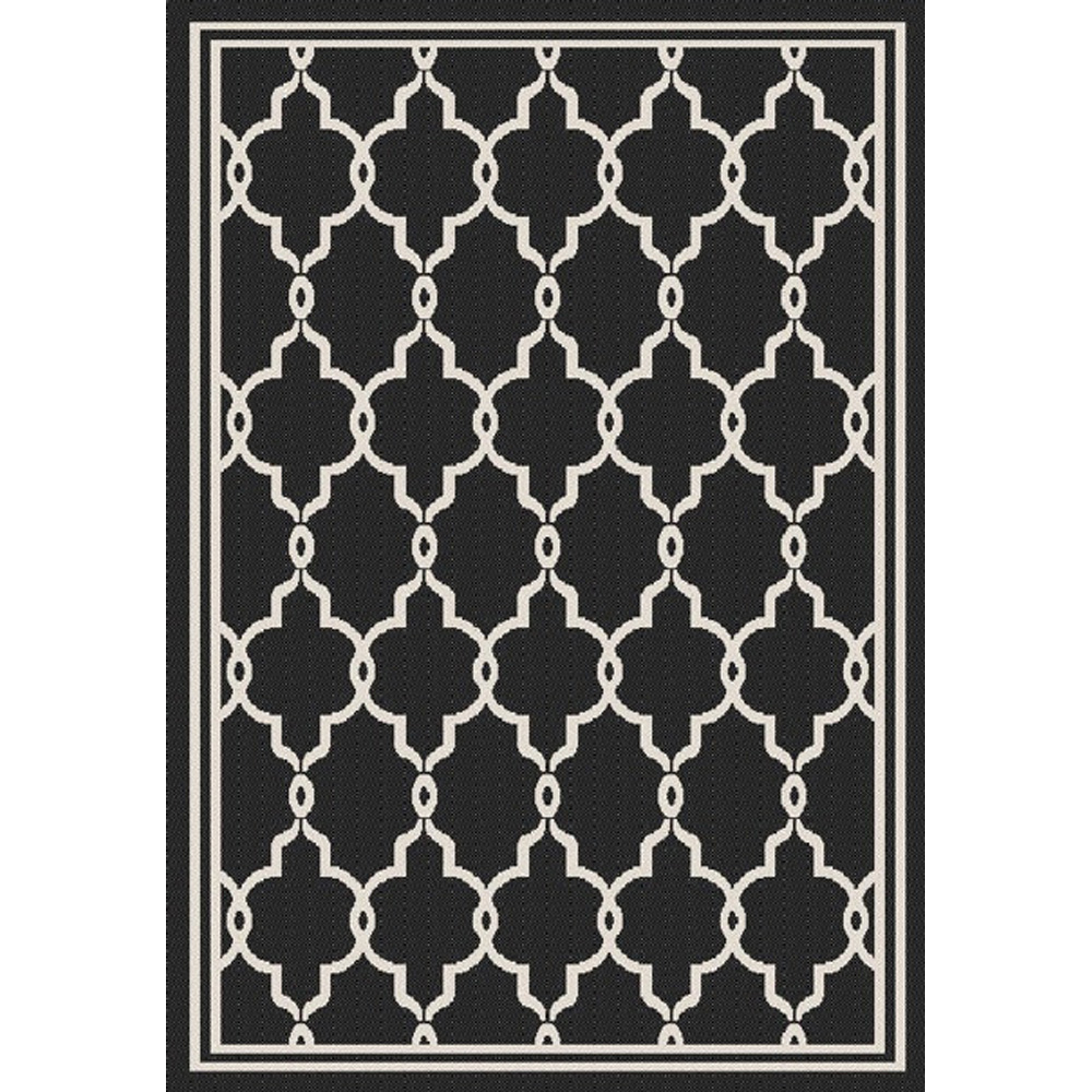 Portland Rugstyle Black Spanish Tile Rug 240 x 340cm Image 2