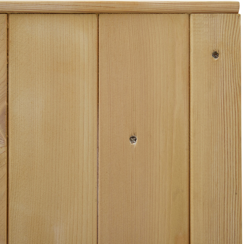 Living and Home Traditional Pine Wood Garden Gate with Latch 91 x 152cm Image 6