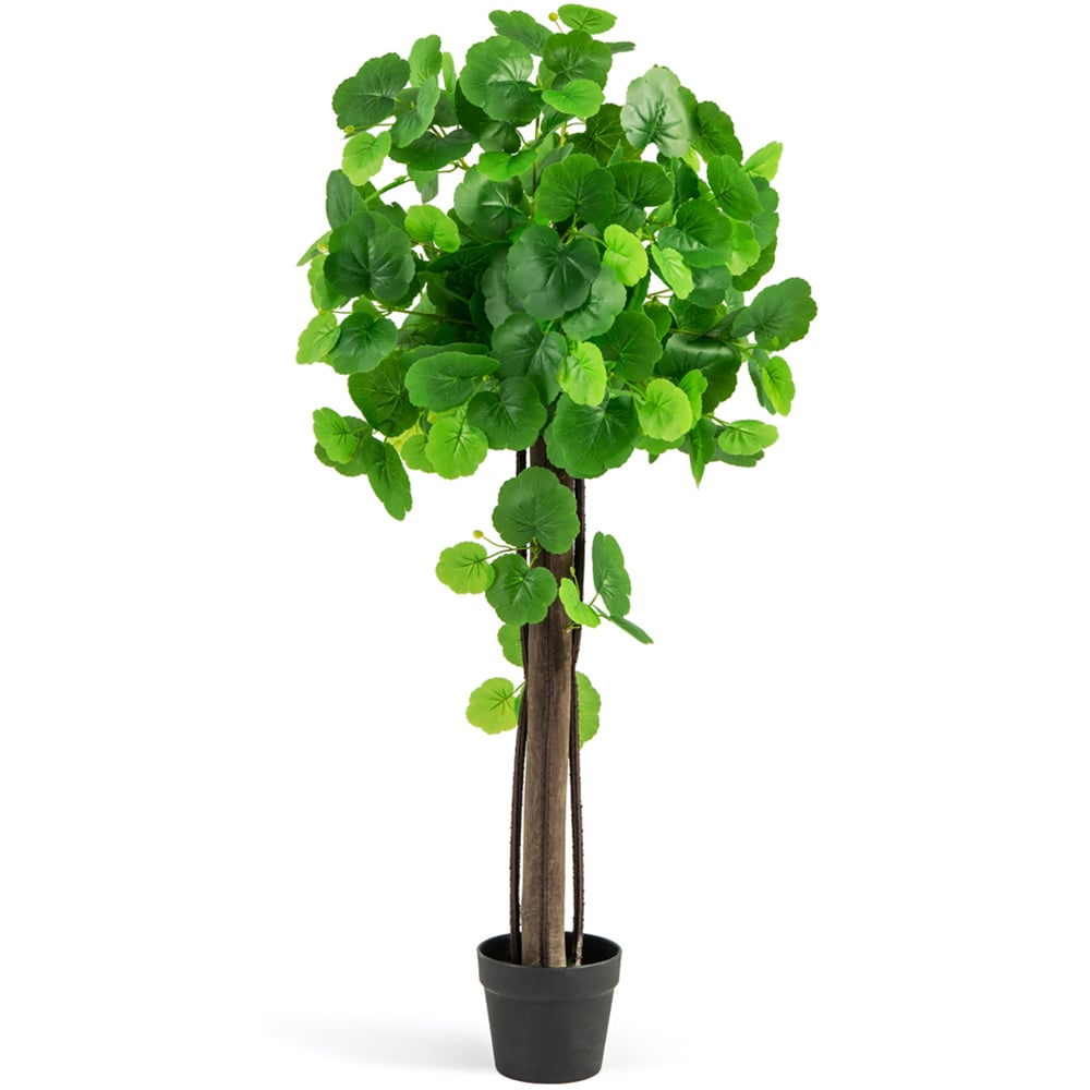 Costway Crab Apple Tree Artificial Plant In Pot 3.6ft Image 1