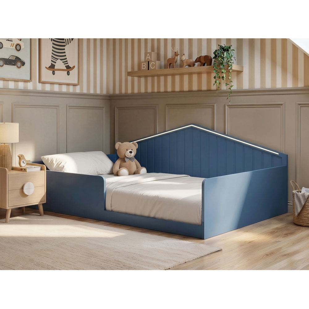 Flair Wilbur Small Double Navy Montessori Bed Image 4