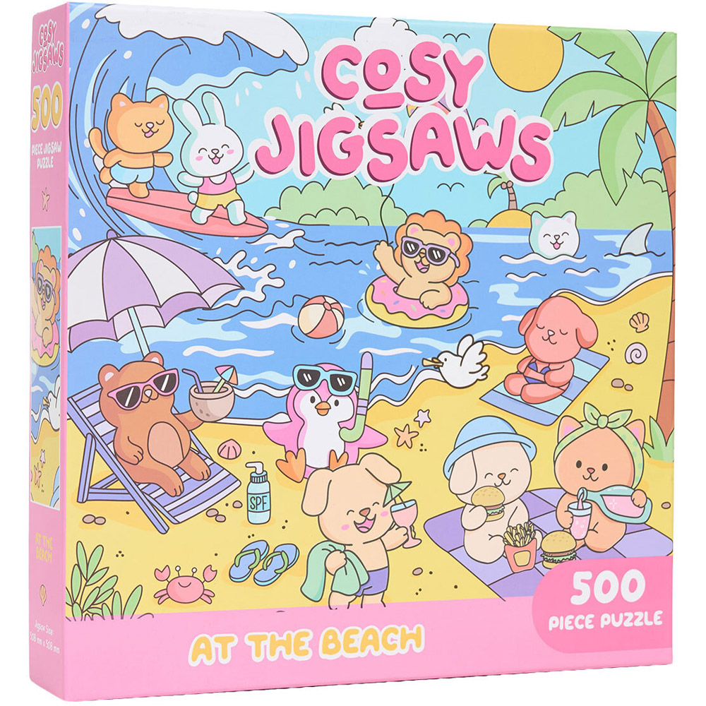 Cosy Jigsaws At The Beach 500 Piece Jigsaw Puzzle Image 1