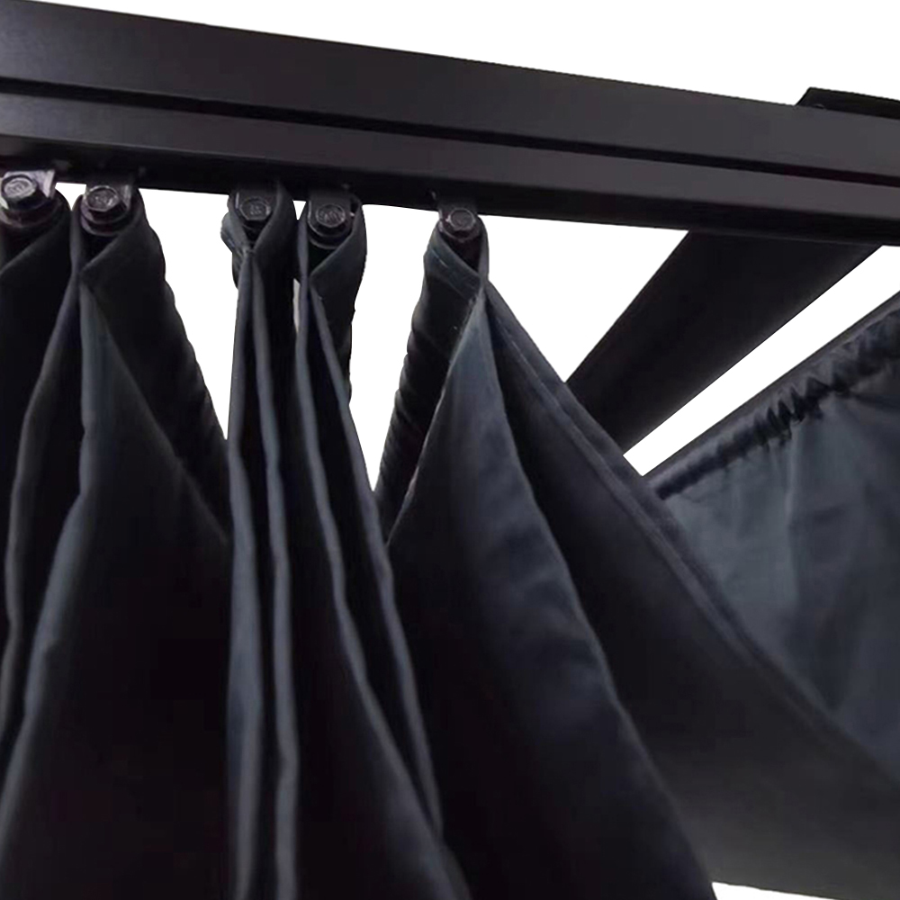 Jack Stonehouse Manhattan 3 x 2.15m Grey Garden Pergola with Retractable Canopy Image 5