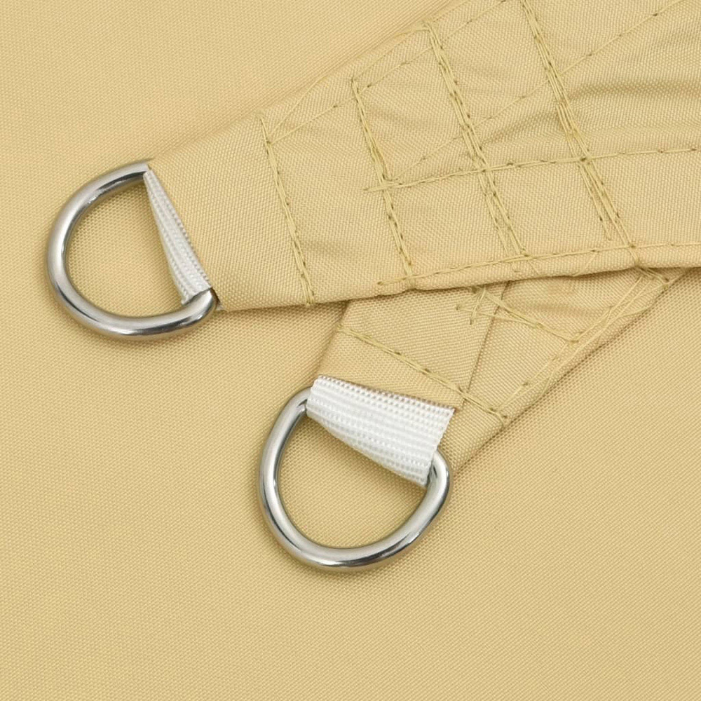 vidaXL Yellow Triangular Sun Shade Sail 4 x 5 x 640m Image 4