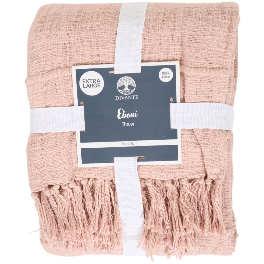 Eboni Tassel Throw Blush Image 2