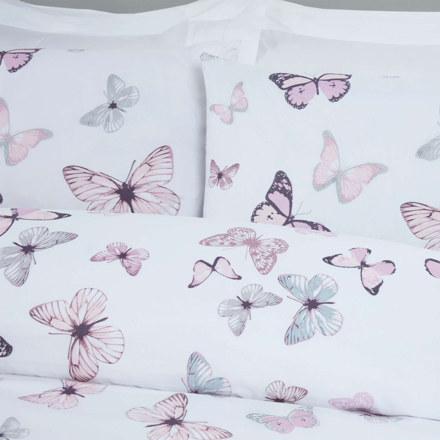 Divante Neveah Double Butterfly Duvet and Pillowcase Set Image 3