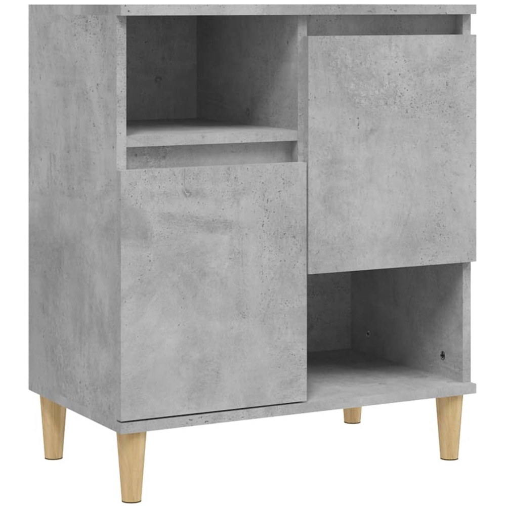 vidaXL 2 Door 2 Shelf Concrete Grey Sideboard Image 2