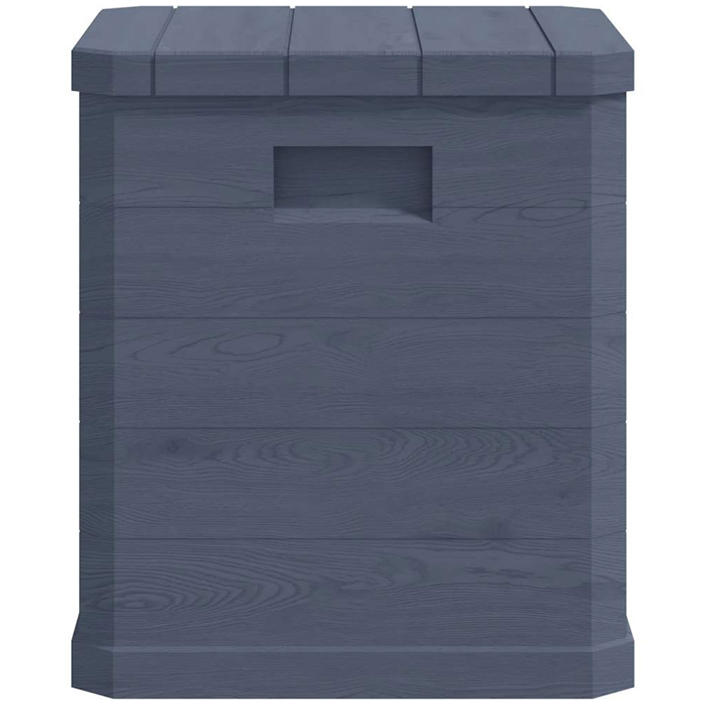 vidaXL 90L Anthracite Plastic Garden Storage Box Image 4