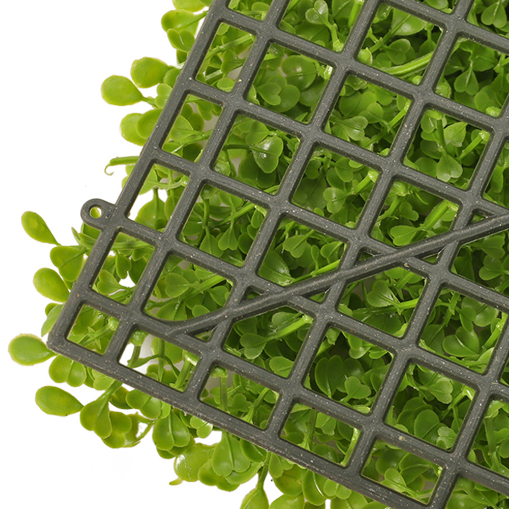 Living and Home Light Green Artificial Plant Hedge Wall Panel 60 x 40cm Image 5
