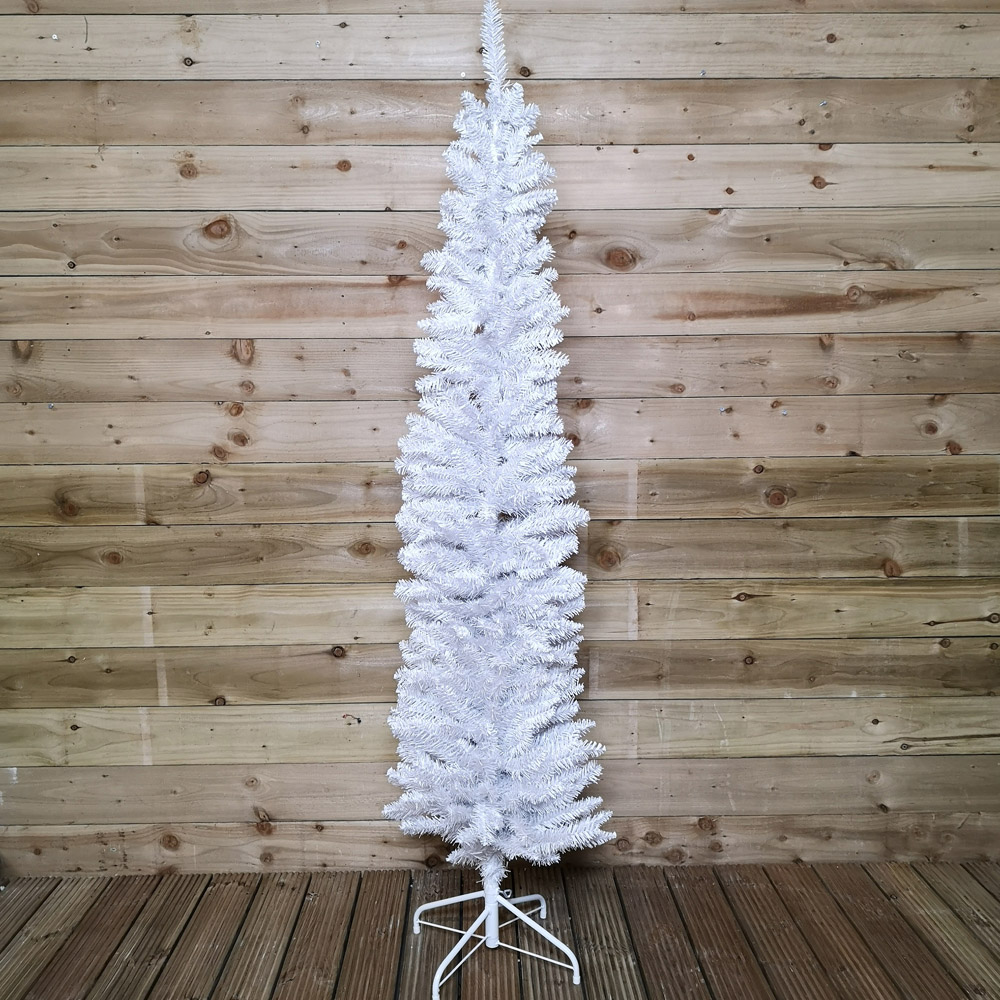 Premier White Pencil Artificial Christmas Tree 6.5ft Image 2