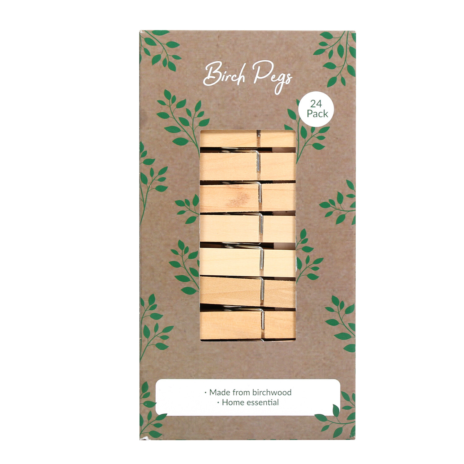 Pack of 24 Birch Pegs Image