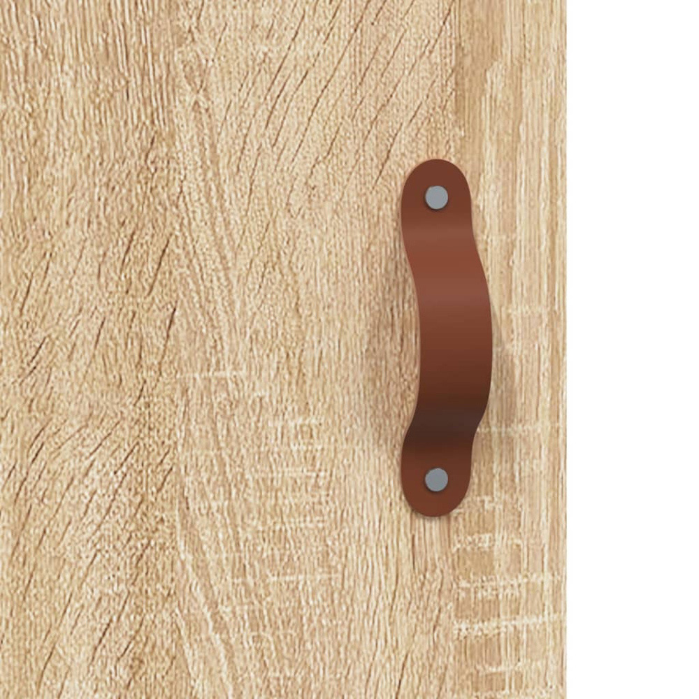 vidaXL 2 Door Single Shelf Sonoma Oak Wall Cabinet Image 9