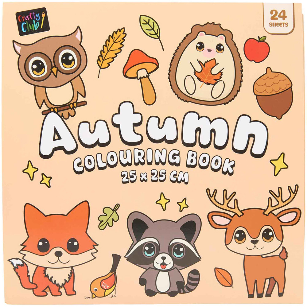 Autumn Easy Colouring Book Image 1