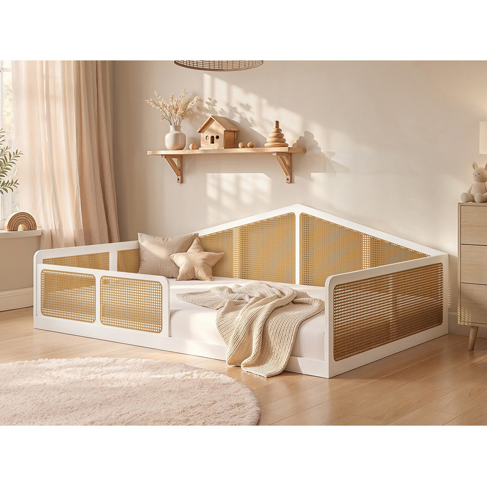 Flair Julian Small Double White Montessori Bed Image 4